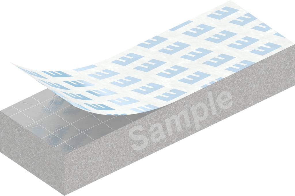 Zellgummi 30 x 50 mm, CR schwarz dehnungsfrei und selbstklebend