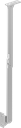 Klappenaufsteller rechts, Edelstahl AISI 304