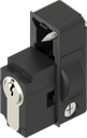 Locking set with profile half cylinder acc. to DIN 18252, keyed different, with 3 keys, Polyamide GF black