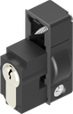 Locking set with profile half cylinder acc. to DIN 18252 keyed 110319 with 3 keys, Polyamide GF black