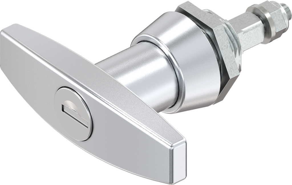 T-handle, keyed different, Zinc die chrome-plated