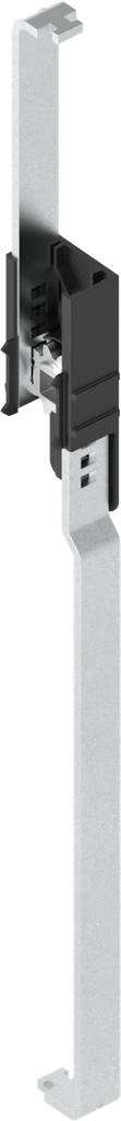 Stangenbediening rechts, polyamide en staal zwart en verzinkt