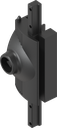 Latch for aluminium window with insert triangular 7, Zinc die black powder-coated