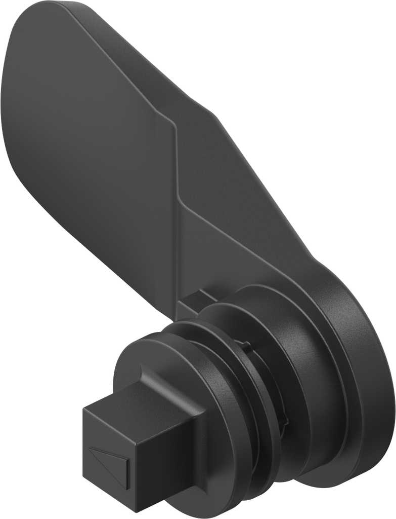 Bedieningssluitlip vierkant 7, polyamide GF zwart