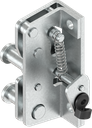 Rotary latch lock, left version, Steel zinc-plated