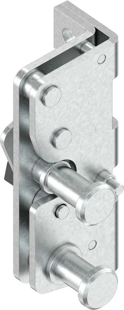 Rotary latch lock, right version, Steel zinc-plated