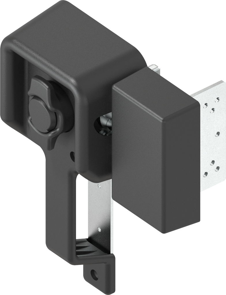 Interior lock, right version, Polyamide black