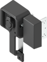 Interior lock, right version, Polyamide black