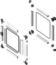 Aufsatzfenster EMKA Proflex Bausatz, Aluminium eloxiert