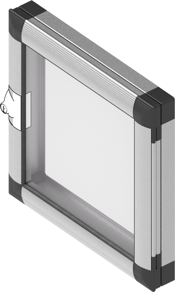 EMKA Proflex aluminium window, Aluminium anodized