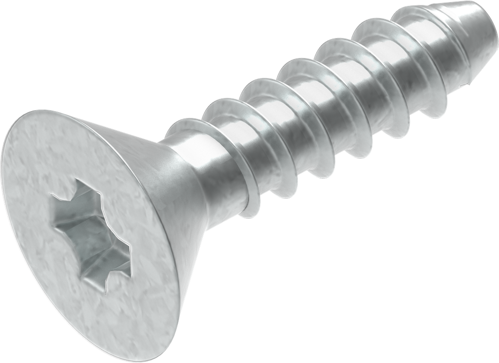 Tornillo de chapa avellanada 3,5 x 13, acero galvanizado