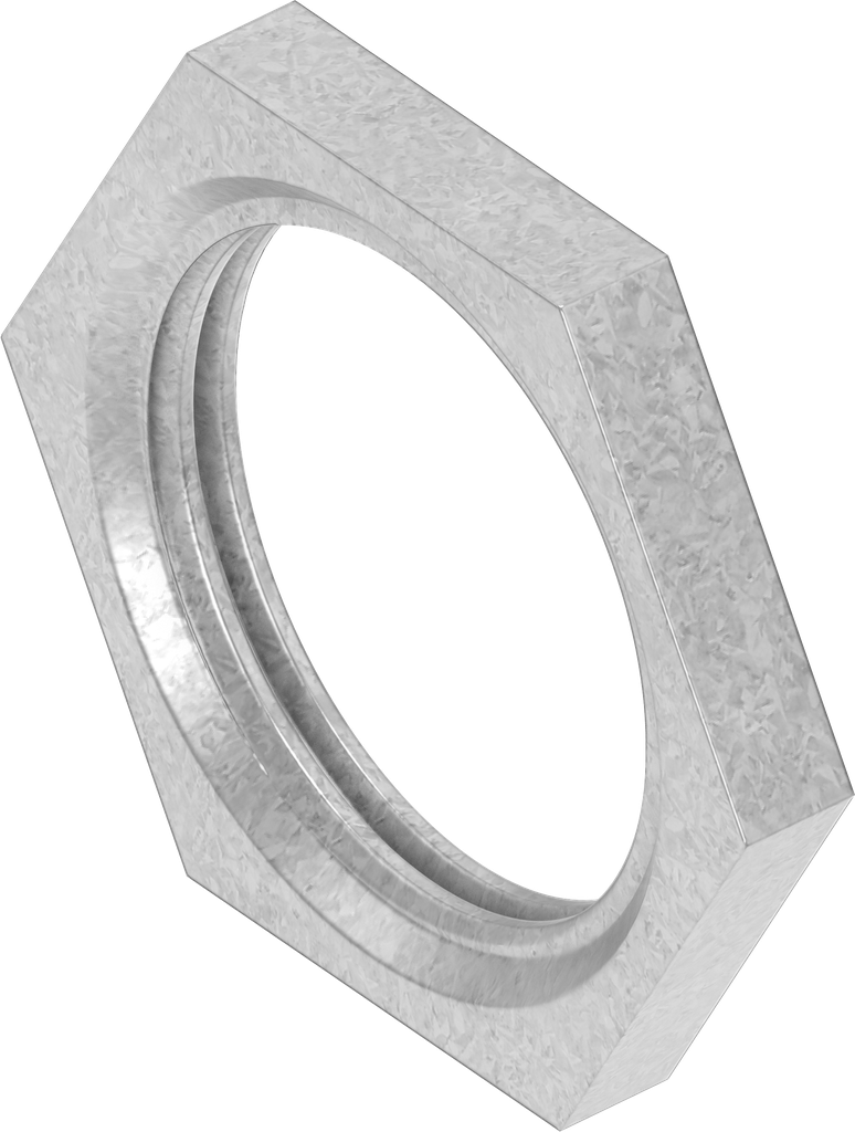 Nut M22 x 1.5, Steel zinc-plated