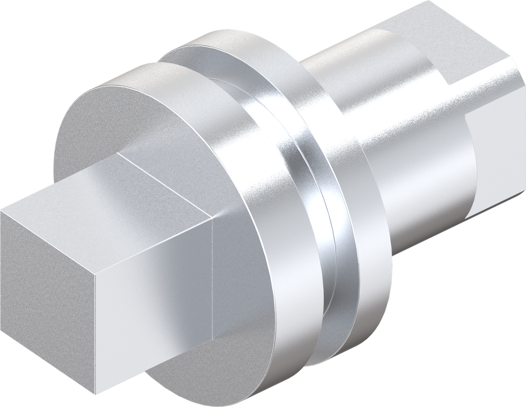 Insert square 7, Zinc die chrome-plated