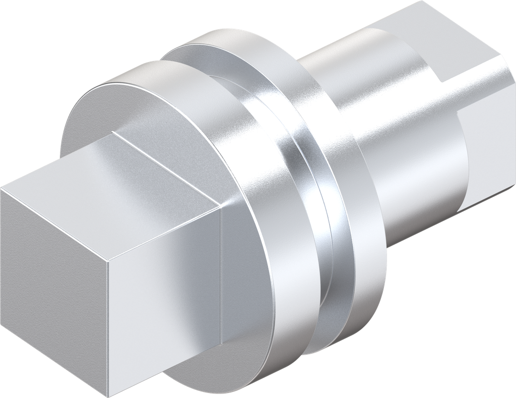 Insert square 8, Zinc die chrome-plated