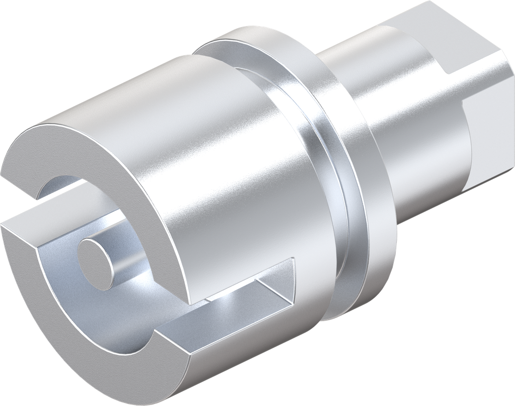 Insert double bit 3, Zinc die chrome-plated