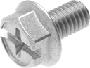 Borgmoer M6 x 10, Staal verzinkt