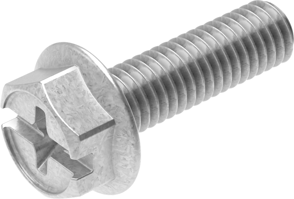 Locking screw M6 x 20, Steel zinc-plated