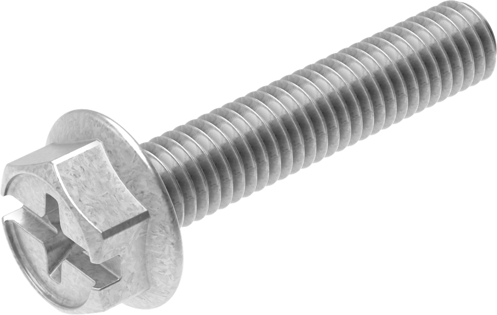 Borgmoer M6 x 30, Staal verzinkt