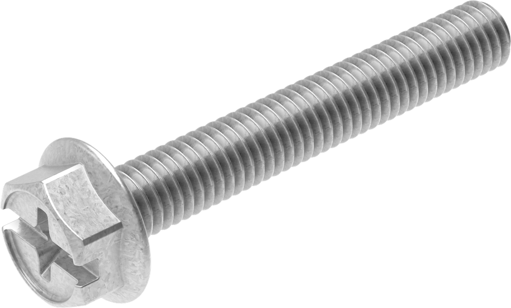 Borgmoer M6 x 40, Staal verzinkt