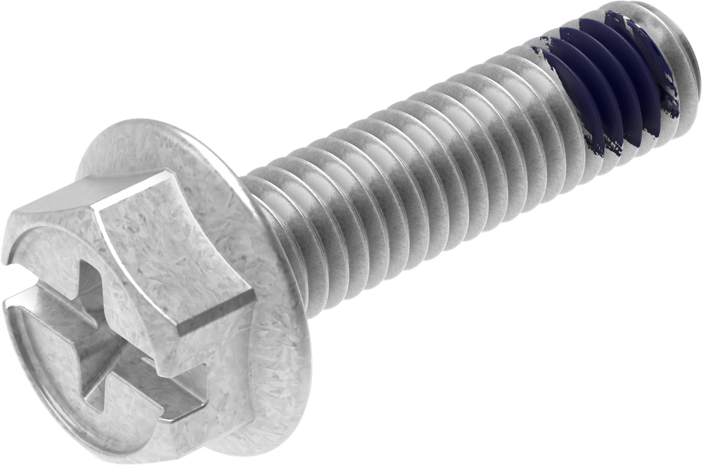 Borgmoer M6 x 23, Staal verzinkt