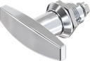 T-handle quarter turn, non-keyed, Zinc die chrome-plated