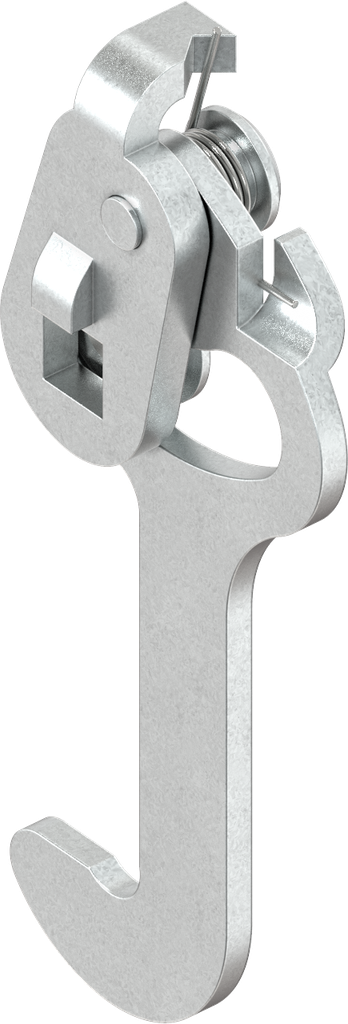 Hook lever lock, Steel zinc-plated