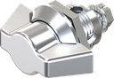 Wing knob quarter turn, non-keyed, Zinc die chrome-plated