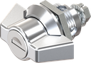 Wing knob quarter turn, keyed EK 333, Zinc die chrome-plated