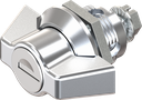 Wing knob quarter turn, keyed different, Zinc die chrome-plated