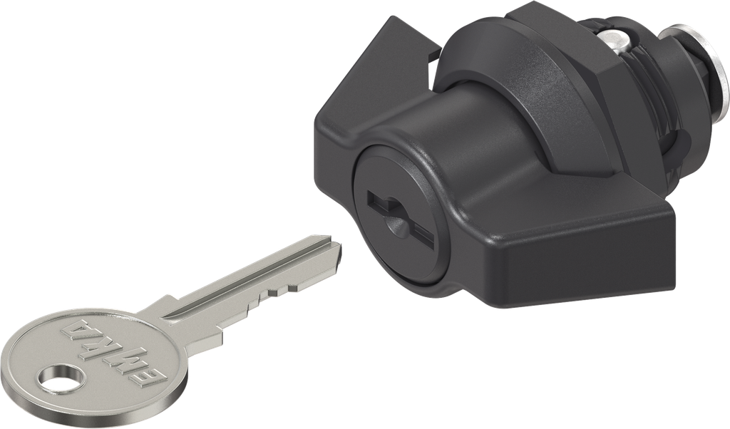 Wing knob quarter turn, keyed EK 333, Polyamide black