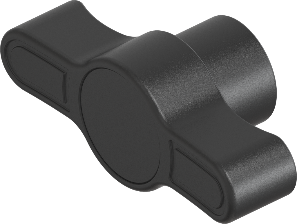 Wing knob for insert square 8, Polyamide GF black