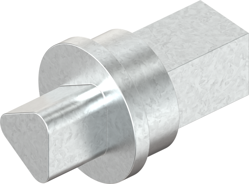 Insert triangular 8, Zinc die zinc-plated