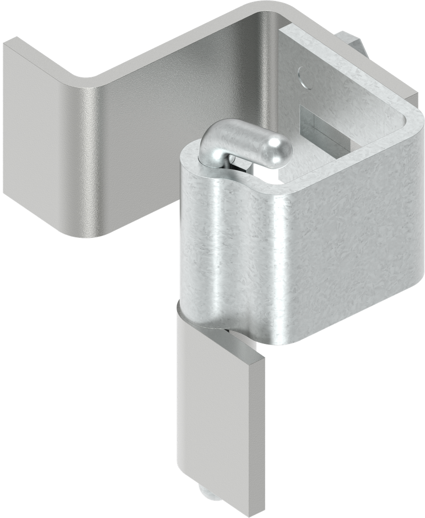 90° Concealed hinge, Steel zinc-plated and raw