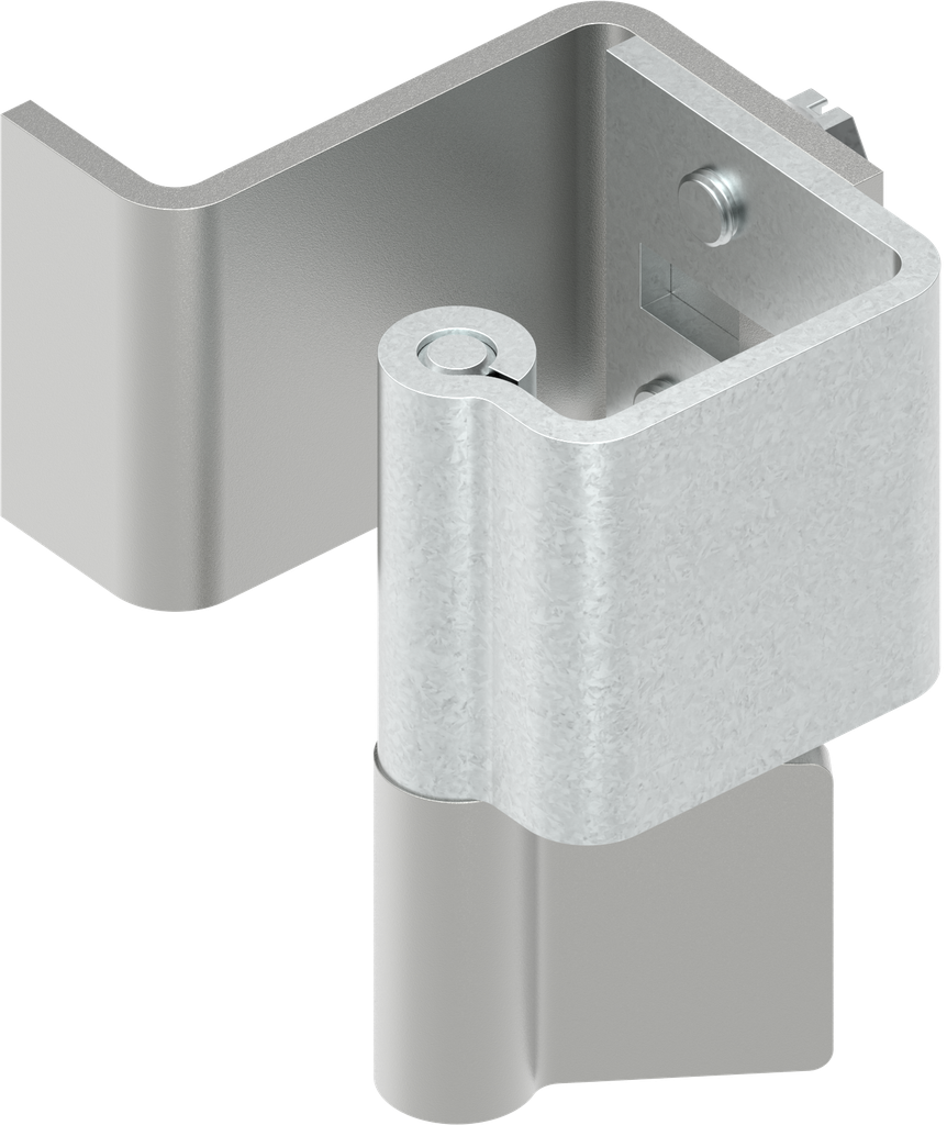 90° Concealed hinge, Steel zinc-plated and raw