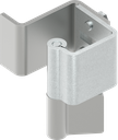 90° Concealed hinge, Steel zinc-plated and raw