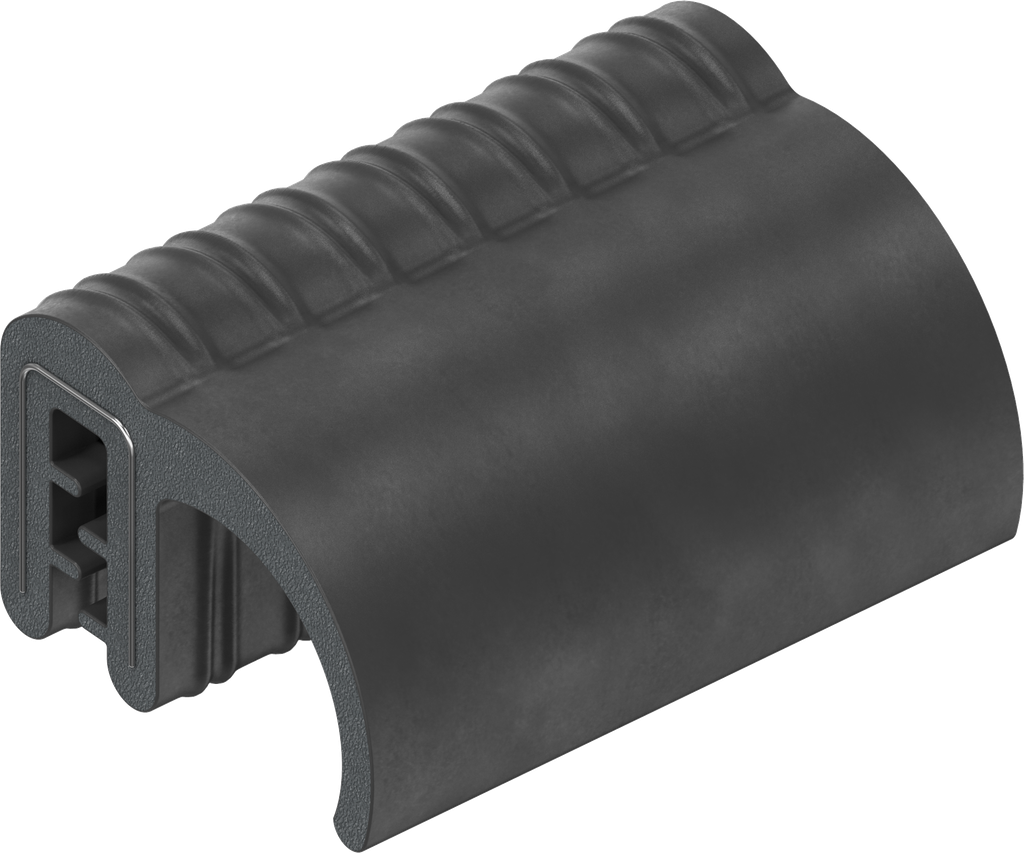 Sealing profile, self-clamping, Foam rubber EPDM; clamping profile EPDM 60 ± 5 Shore A black