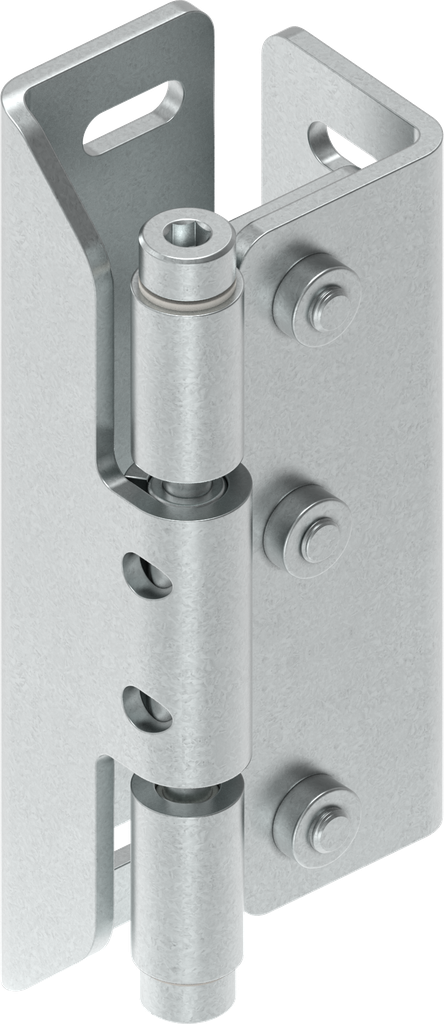 90° 3D Hinge, Steel zinc-plated