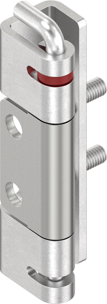 125° Hinge with captive pin, Steel zinc-plated