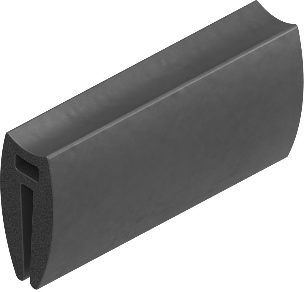 Sealing profile, EPDM 55 Shore A black