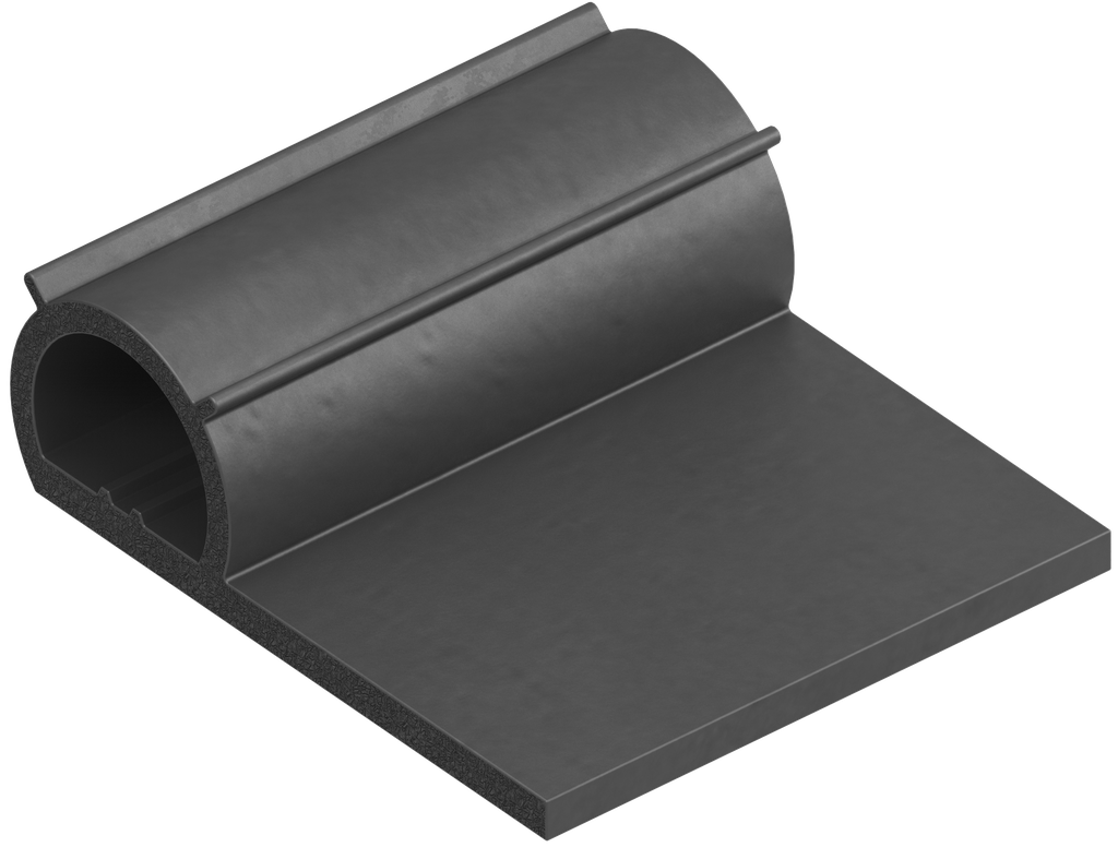 Sealing profile, EPDM 55 Shore A black