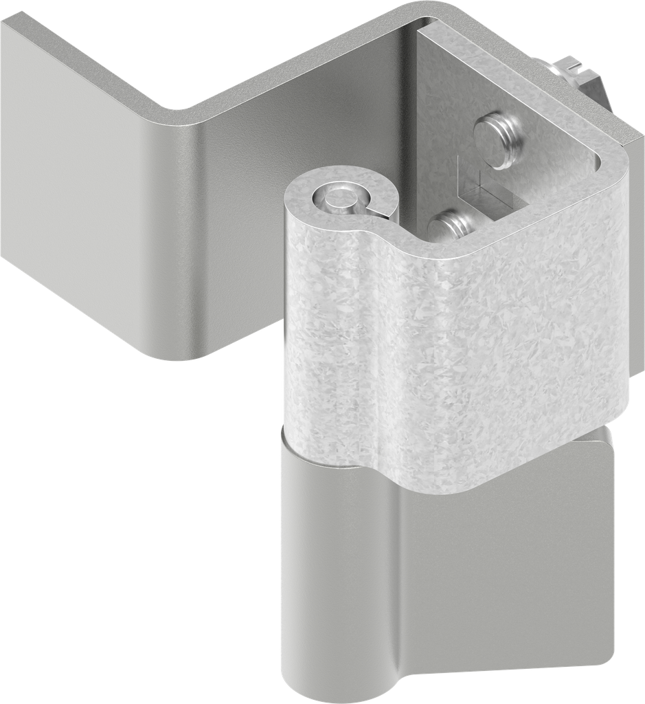 90° Concealed hinge, Steel zinc-plated and raw