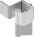 90° Concealed hinge, Steel zinc-plated and raw