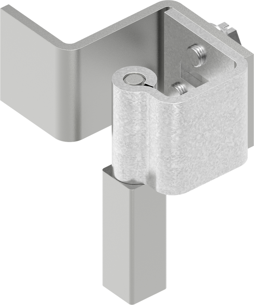 90° Concealed hinge, Steel zinc-plated and raw