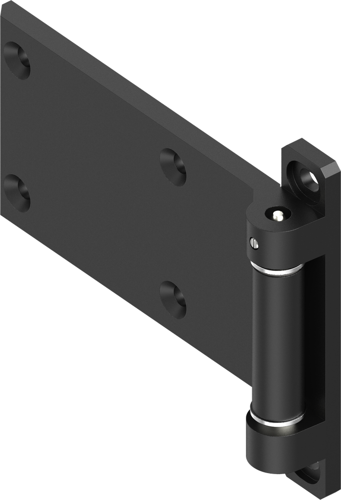 180° 2D Hinge, Zinc die black powder-coated