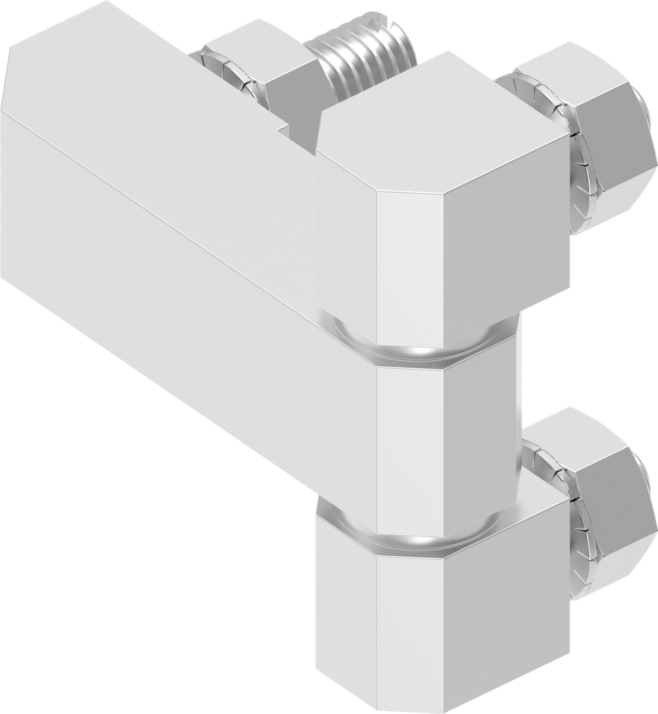 Bisagra 180°, acero inoxidable AISI 316