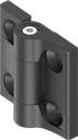 180° Torque hinge with adjustment function up to 4 Nm, Zinc die black powder-coated