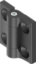 180° Torque hinge with adjustment function up to 6.5 Nm, Zinc die black powder-coated