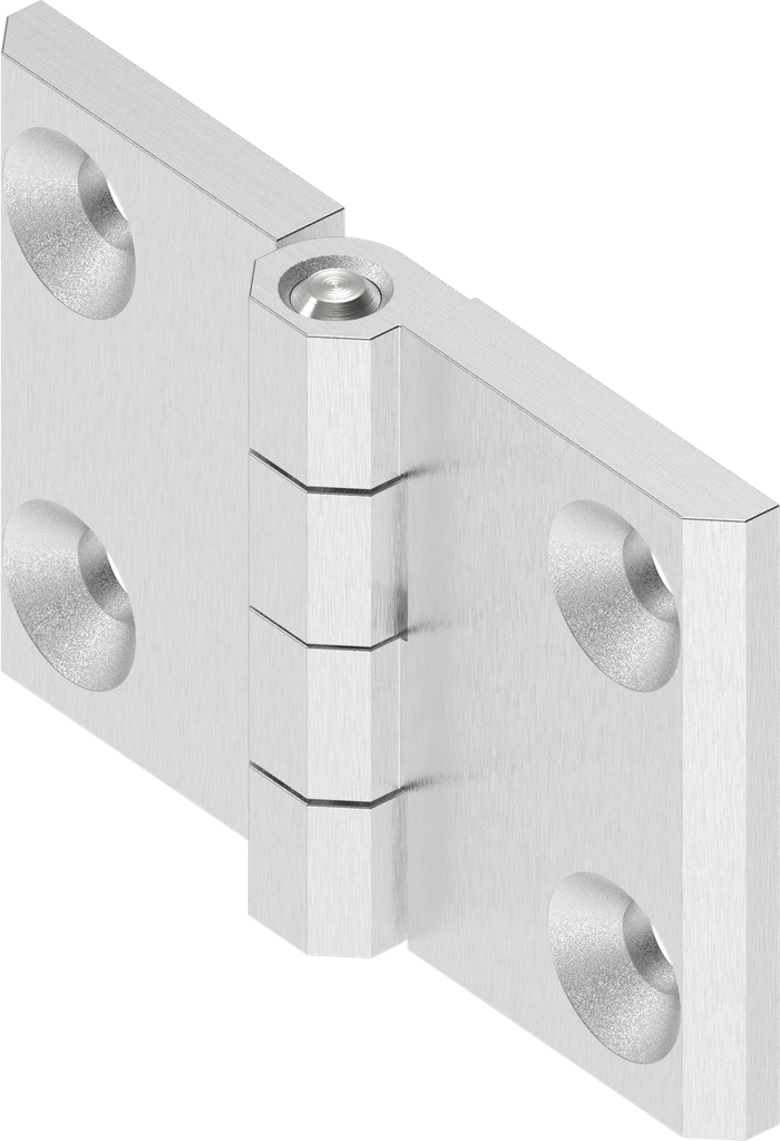 270° Hinge, Stainless steel AISI 316 polished