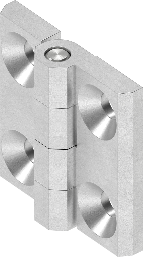 180° Hinge, Aluminium