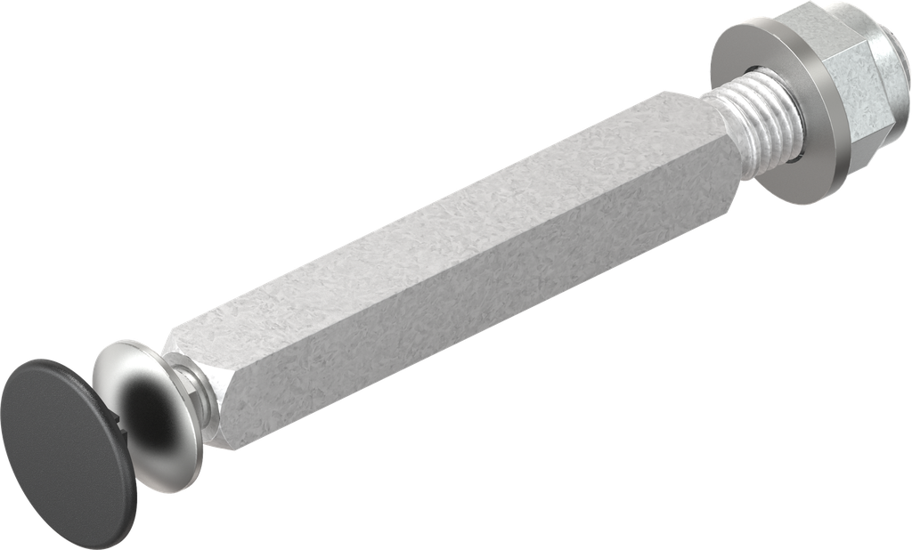 Shaft, Steel zinc-plated